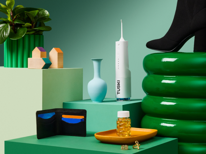 Products arranged in a delightful tableu