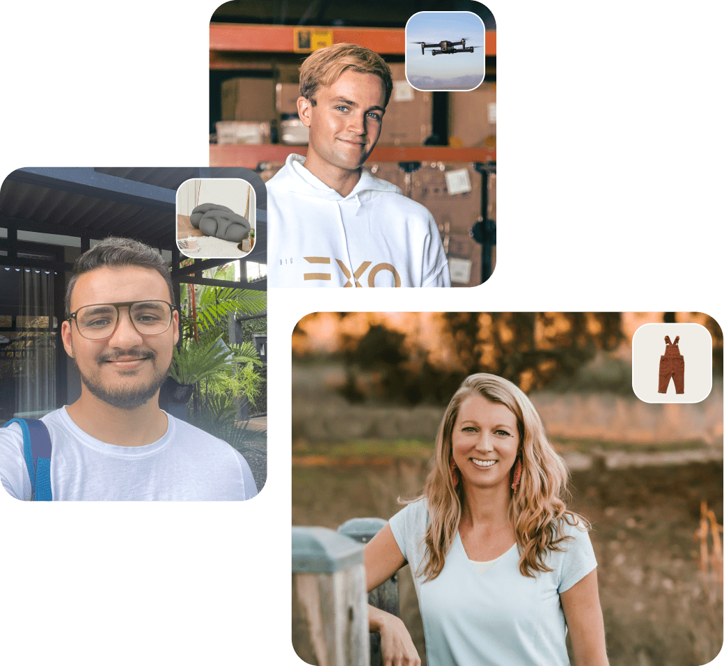 Collage for founders who sold Shopify stores